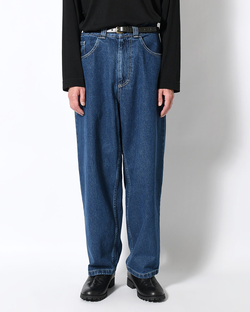 BIG BOY PANTS -DARK BLUE(W/WHITE STITCHING)-