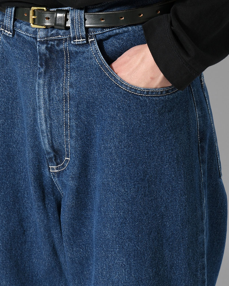 BIG BOY PANTS -DARK BLUE(W/WHITE STITCHING)-