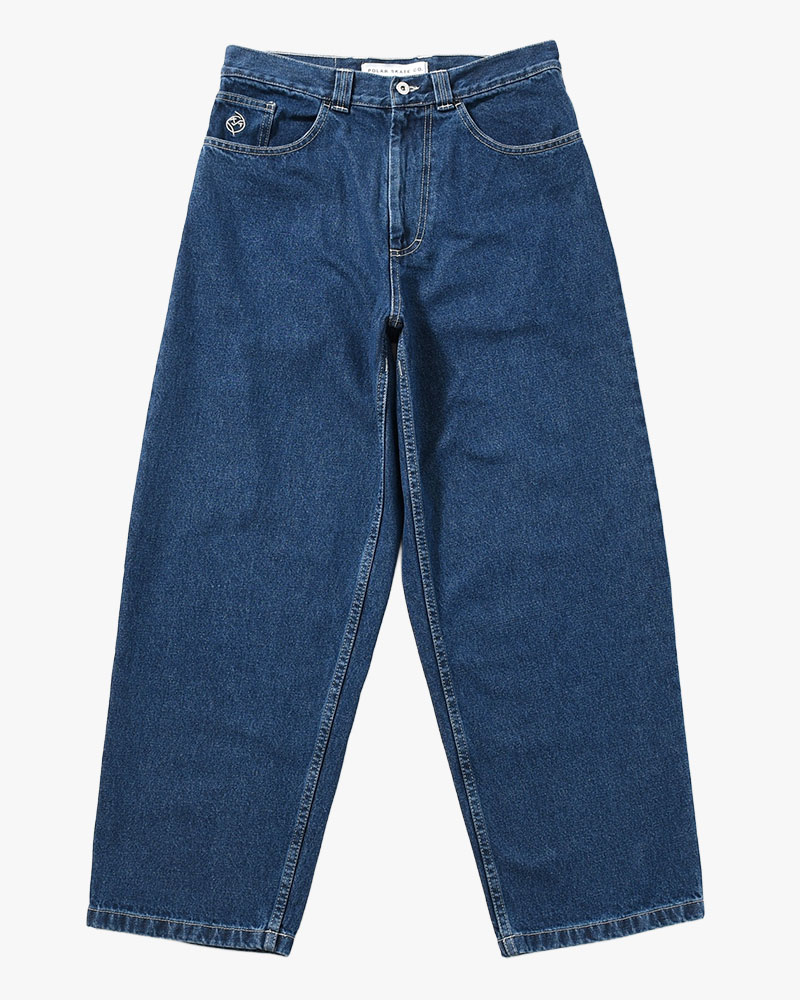 BIG BOY PANTS -DARK BLUE(W/WHITE STITCHING)-