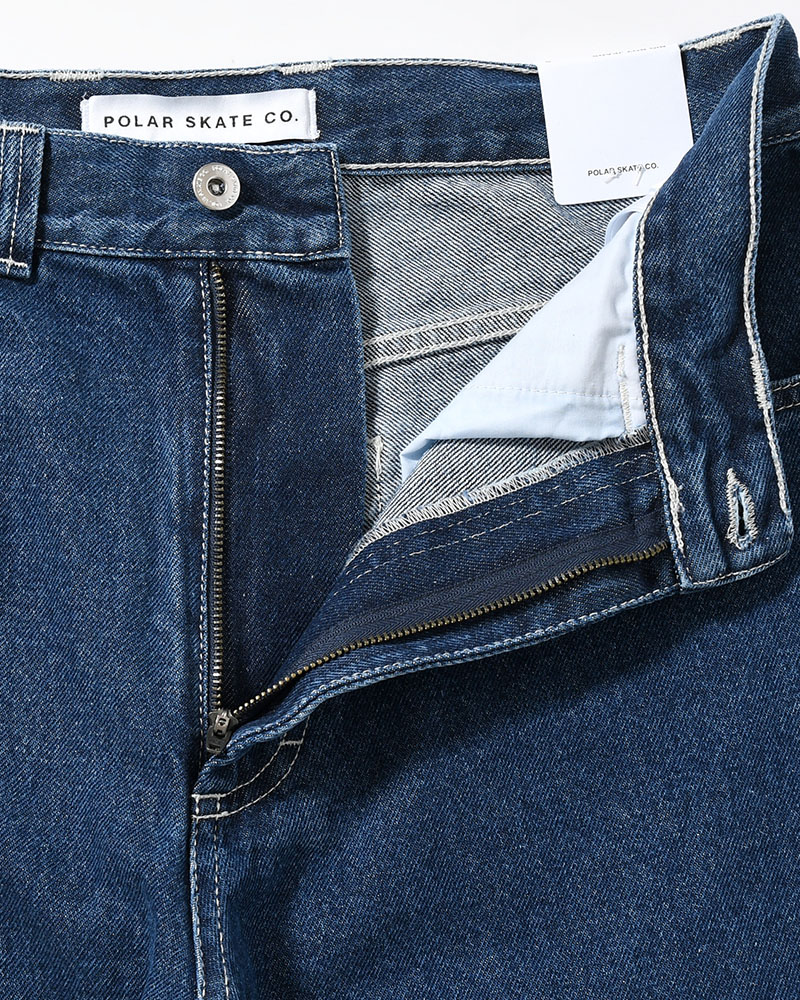 BIG BOY PANTS -DARK BLUE(W/WHITE STITCHING)-