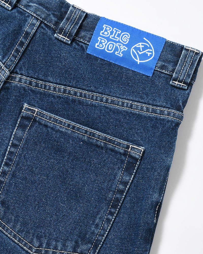 BIG BOY PANTS -DARK BLUE(W/WHITE STITCHING)-
