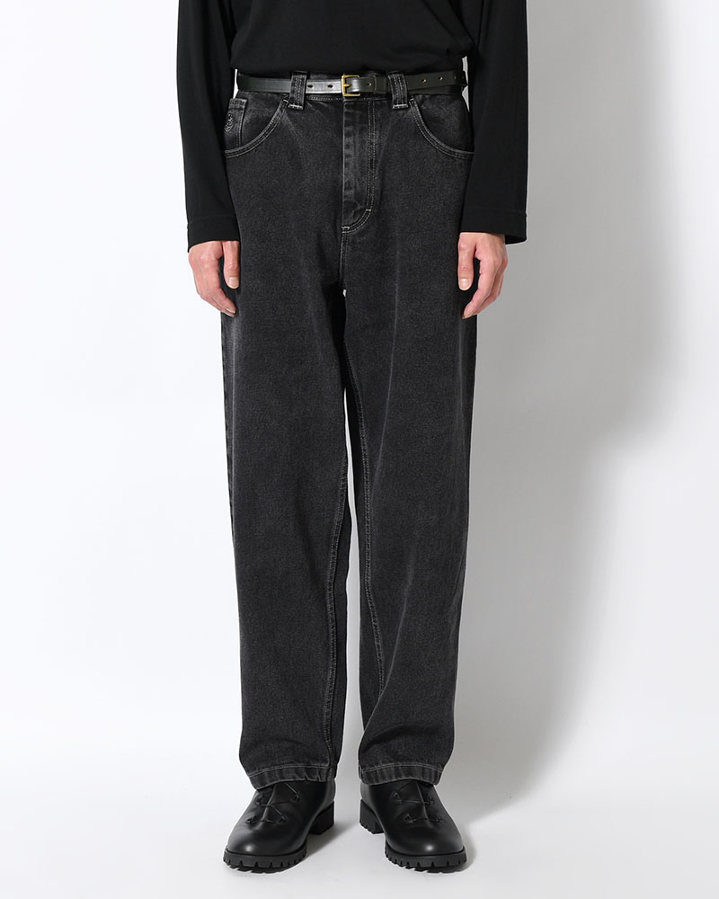 93 PANTS -SILVER BLACK-
