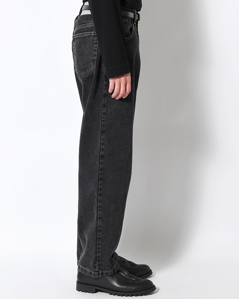 93 PANTS -SILVER BLACK-