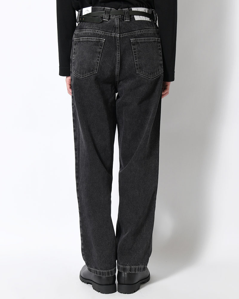 93 PANTS -SILVER BLACK-