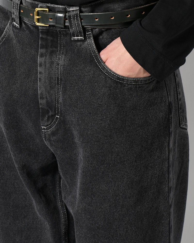 93 PANTS -SILVER BLACK-