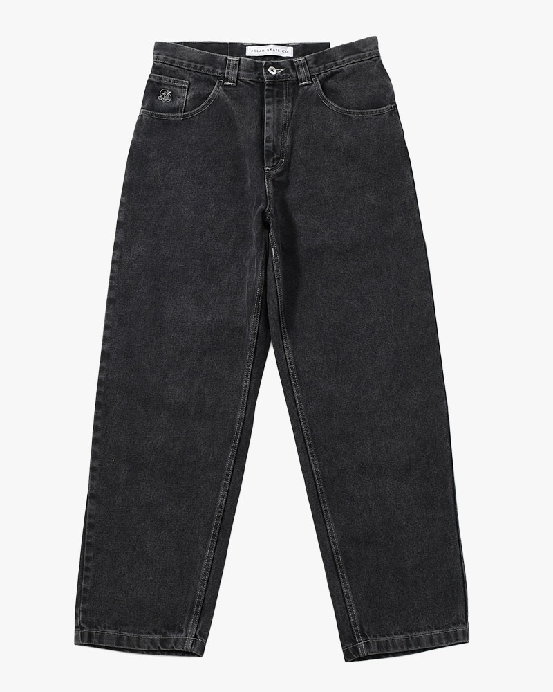 93 PANTS -SILVER BLACK-