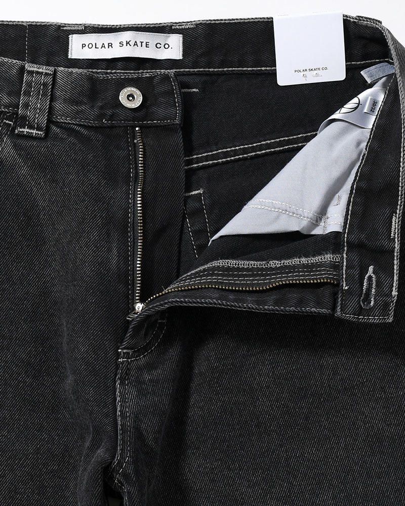 93 PANTS -SILVER BLACK-