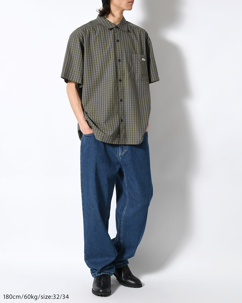 93 PANTS -DARK BLUE(W/WHITE STITCHING)-