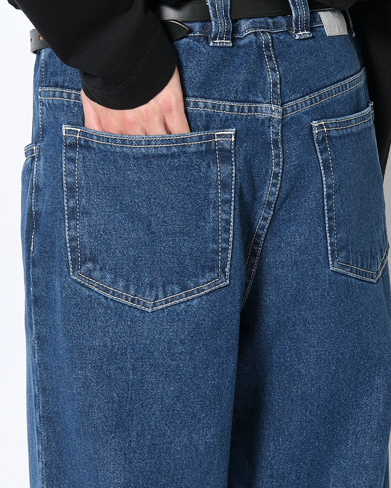 93 PANTS -DARK BLUE(W/WHITE STITCHING)-