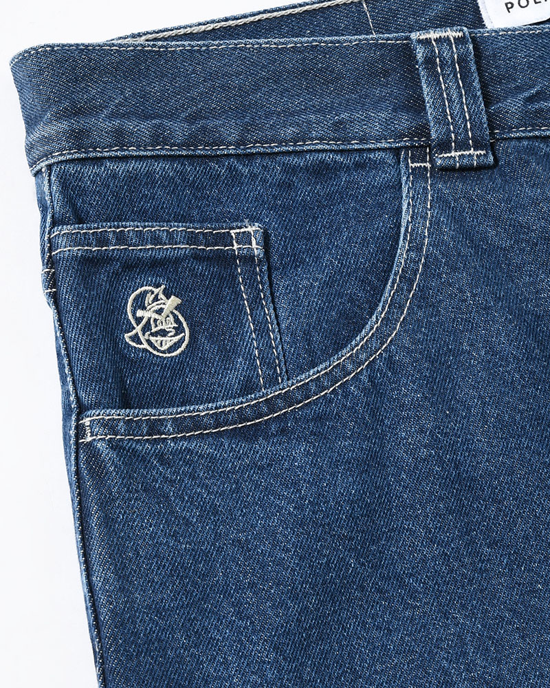 93 PANTS -DARK BLUE(W/WHITE STITCHING)-