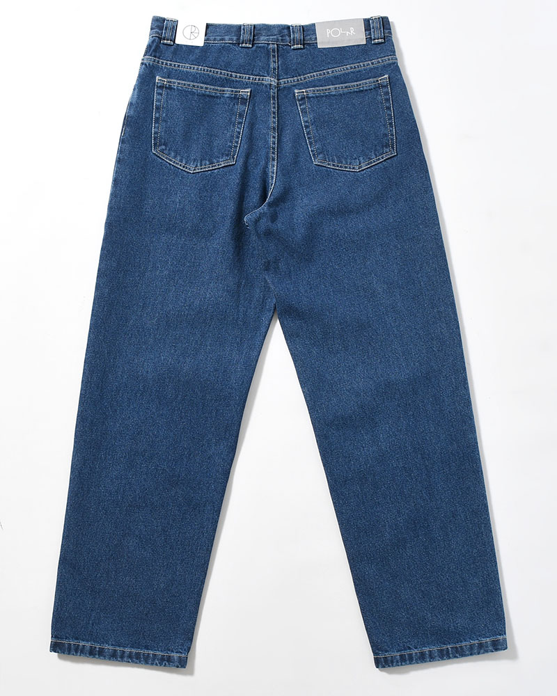93 PANTS -DARK BLUE(W/WHITE STITCHING)-