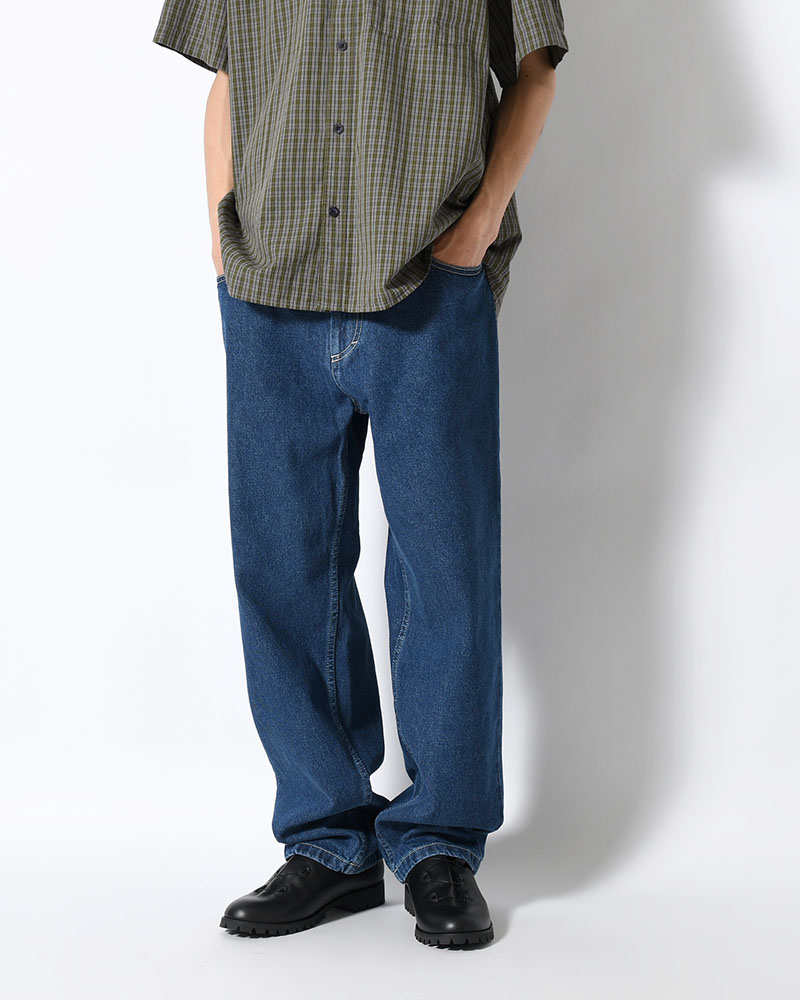 93 PANTS -DARK BLUE(W/WHITE STITCHING)-