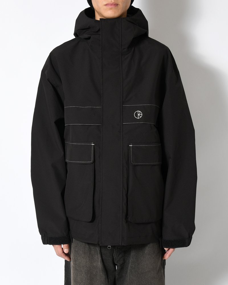 CARGO SHELL JACKET -BLACK/SILVER-