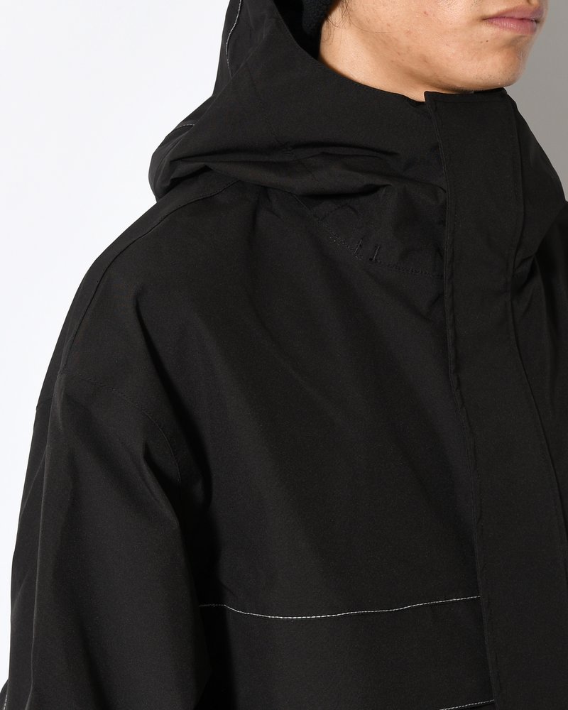 CARGO SHELL JACKET -BLACK/SILVER-