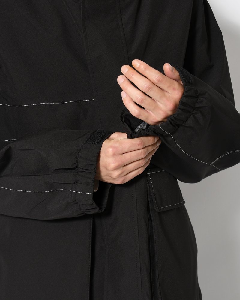 CARGO SHELL JACKET -BLACK/SILVER-