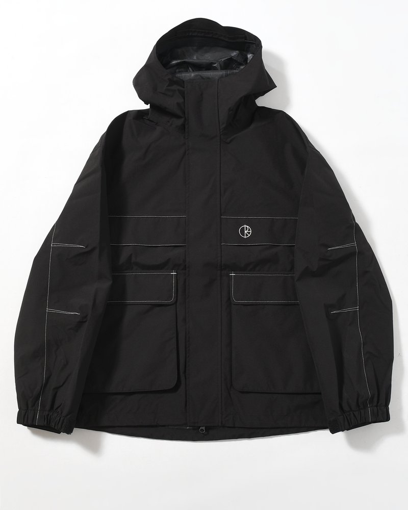 CARGO SHELL JACKET -BLACK/SILVER-