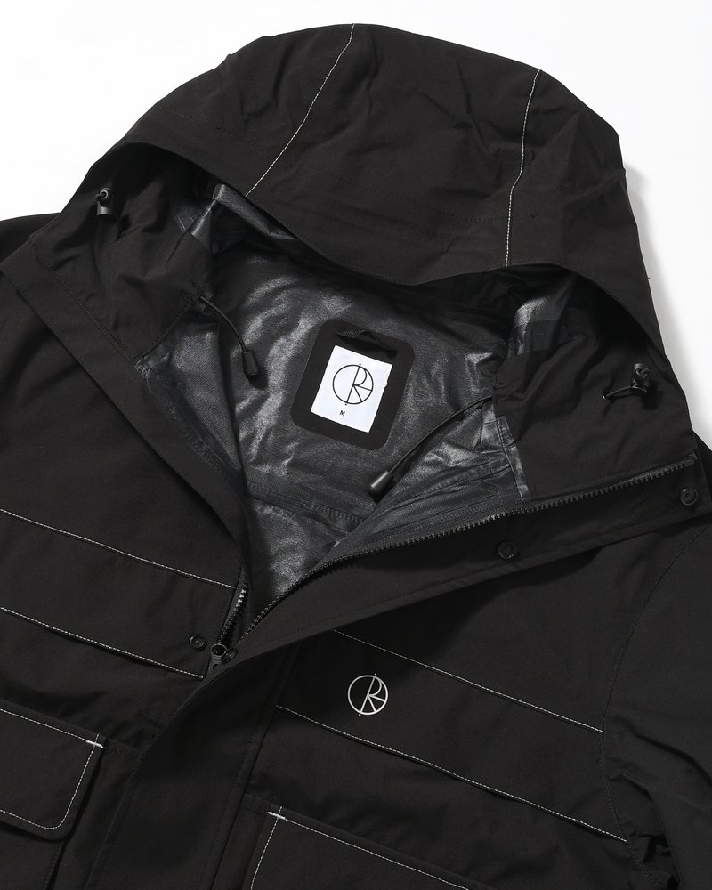 CARGO SHELL JACKET -BLACK/SILVER-