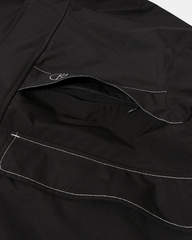 CARGO SHELL JACKET -BLACK/SILVER-