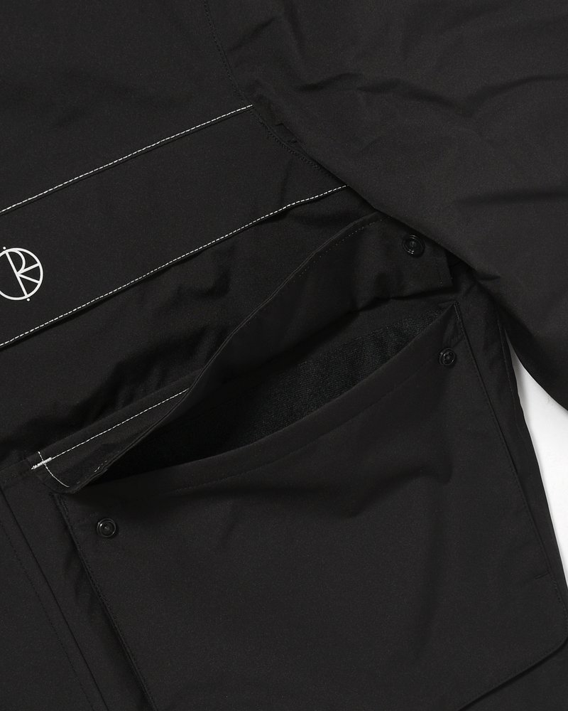 CARGO SHELL JACKET -BLACK/SILVER-