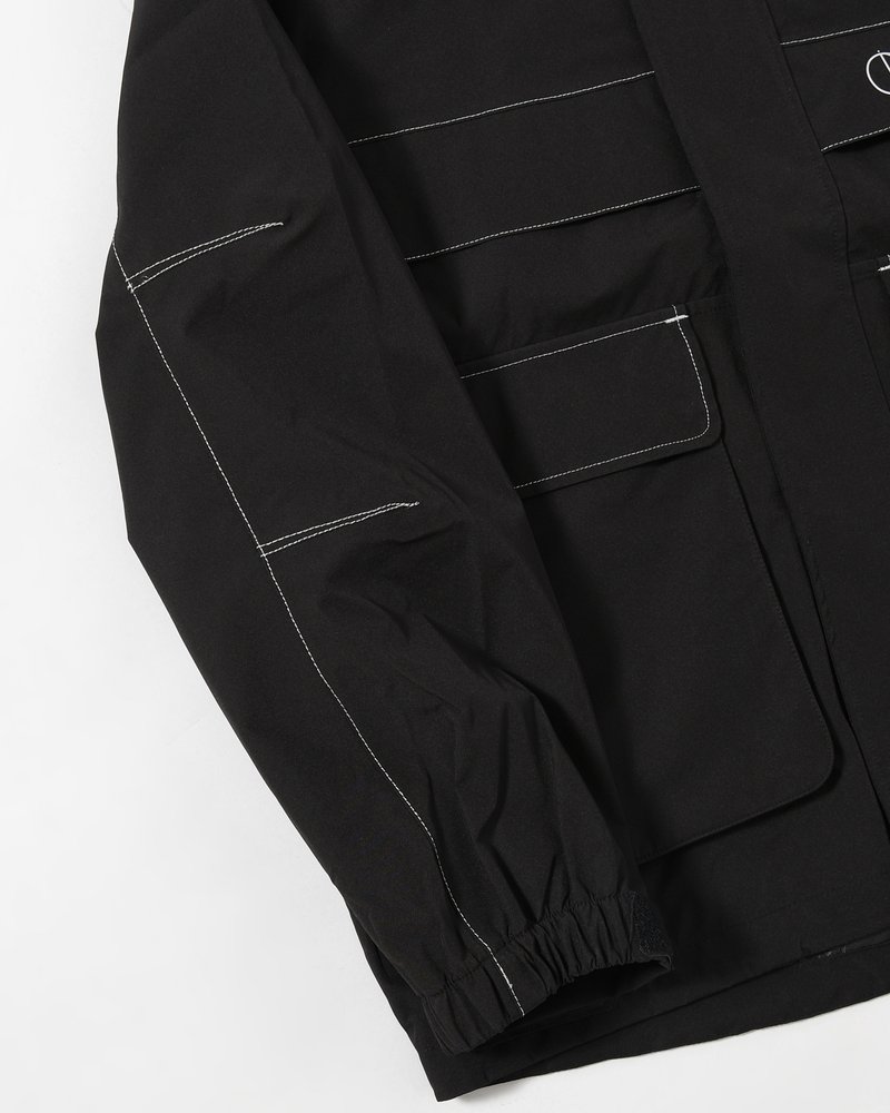 CARGO SHELL JACKET -BLACK/SILVER-