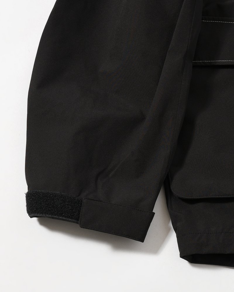 CARGO SHELL JACKET -BLACK/SILVER-