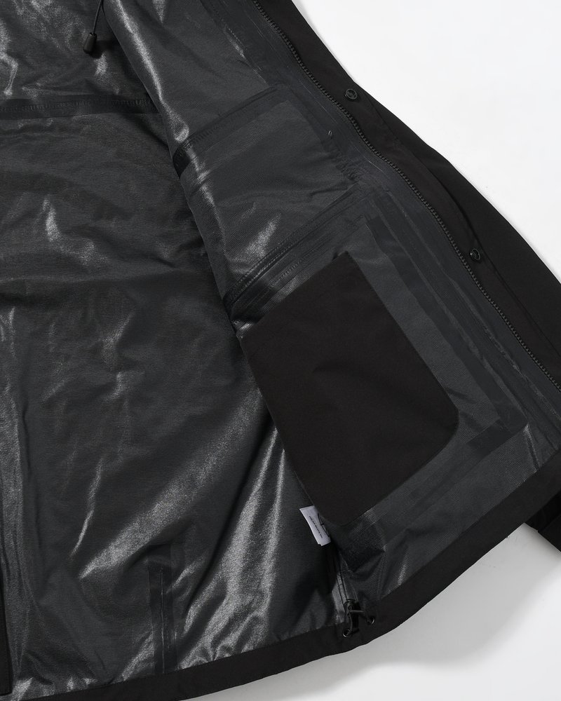 CARGO SHELL JACKET -BLACK/SILVER-