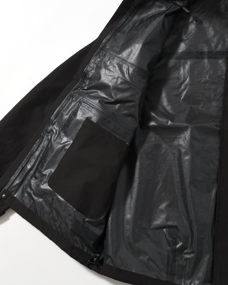 CARGO SHELL JACKET -BLACK/SILVER-