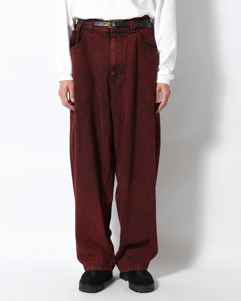 BIG BOY PANTS -RED BLACK(BLK2)-