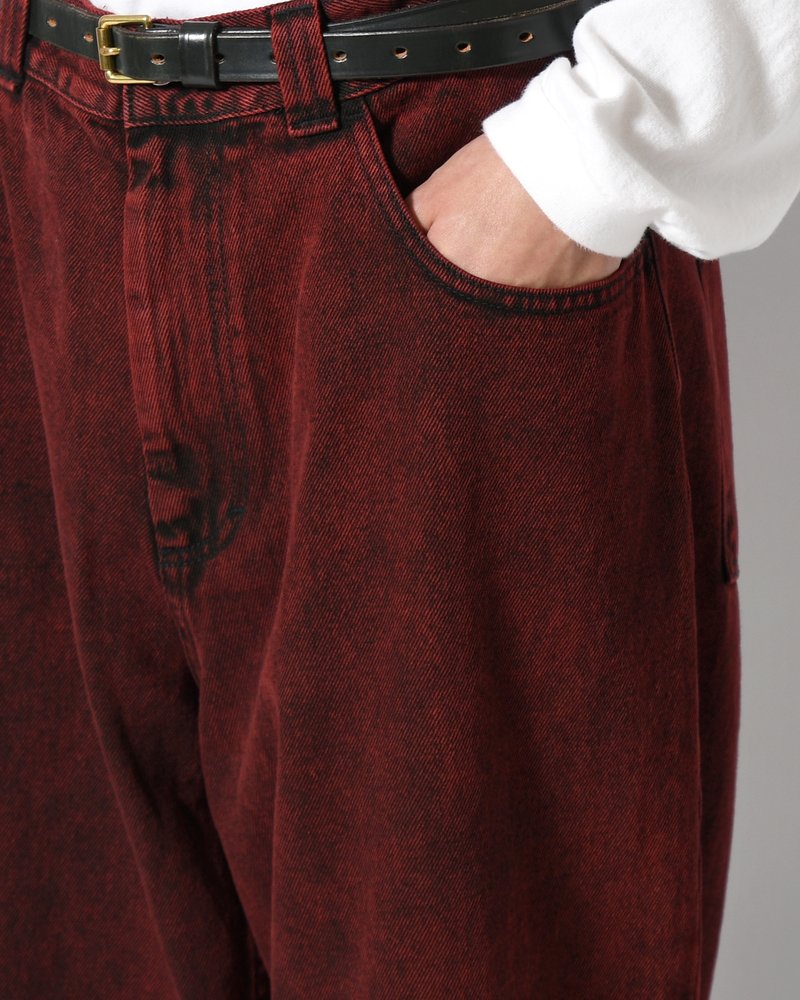 BIG BOY PANTS -RED BLACK(BLK2)-