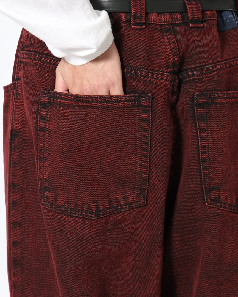BIG BOY PANTS -RED BLACK(BLK2)-