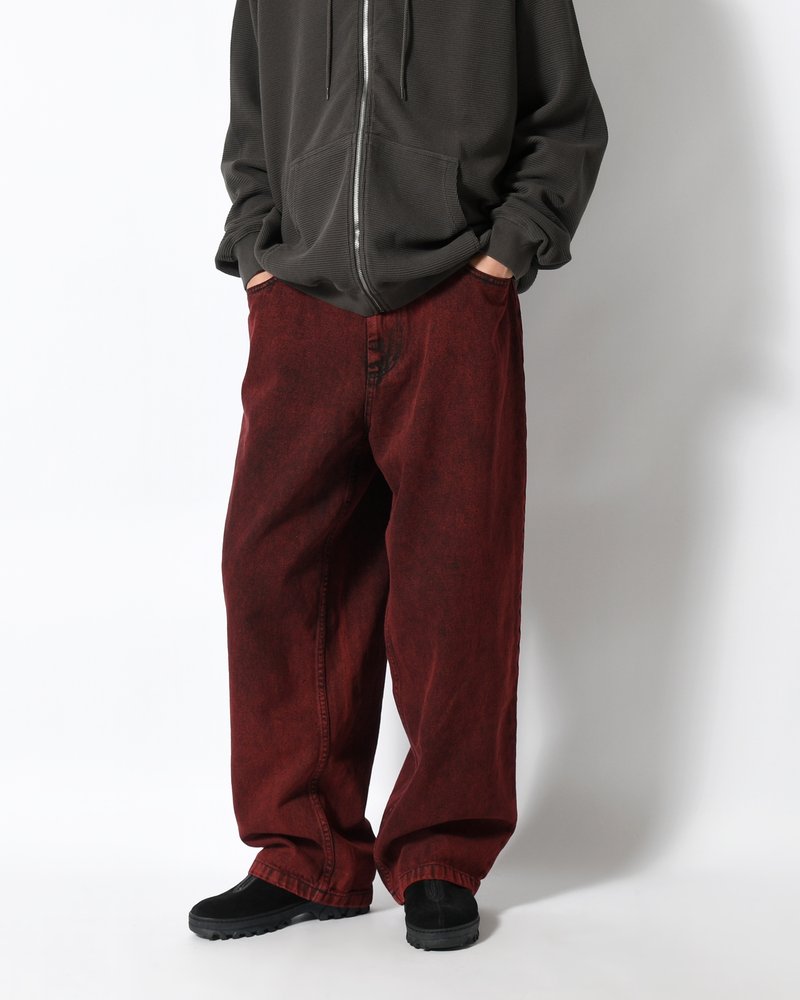 BIG BOY PANTS -RED BLACK(BLK2)-
