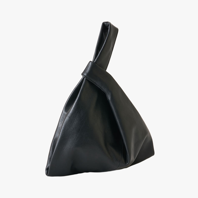 【期間限定発売:2/7～2/23】SHOPPING LEATHER HAND BAG -BLACK-