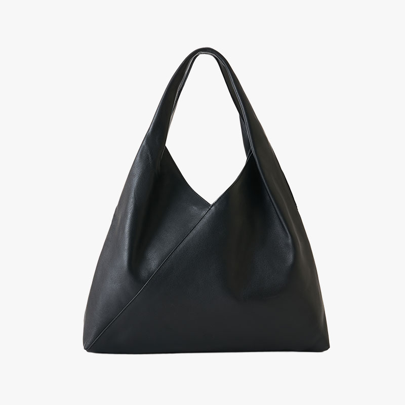【期間限定発売:2/7～2/23】LEATHER MARCHE BAG -BLACK-