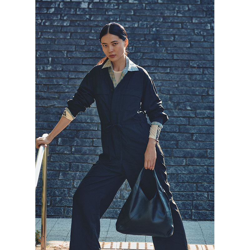 【期間限定発売:2/7～2/23】LEATHER MARCHE BAG -BLACK-