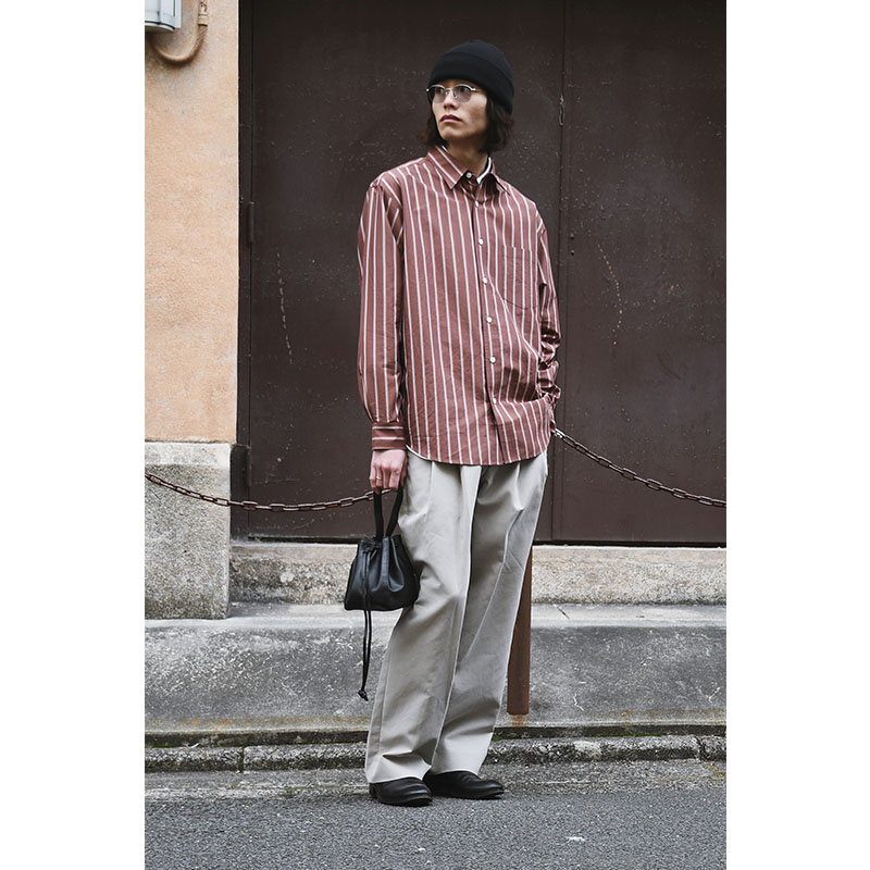 【期間限定発売:2/7～2/23】ONE HANDLE LEATHER HAND BAG -BLACK-