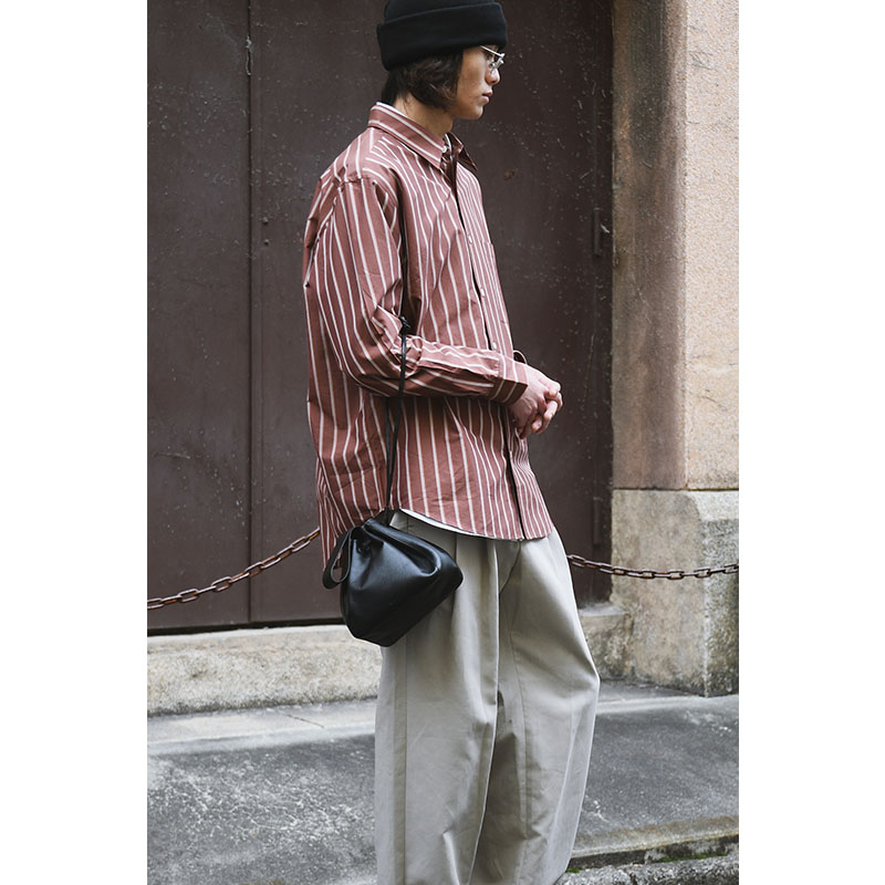 【期間限定発売:2/7～2/23】ONE HANDLE LEATHER HAND BAG -BLACK-