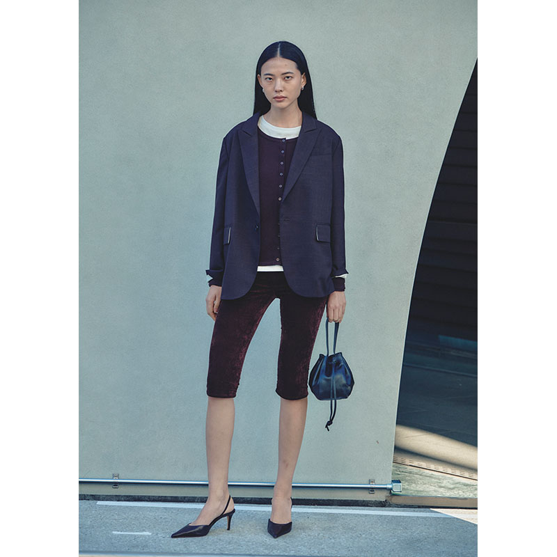 【期間限定発売:2/7～2/23】ONE HANDLE LEATHER HAND BAG -BLACK-