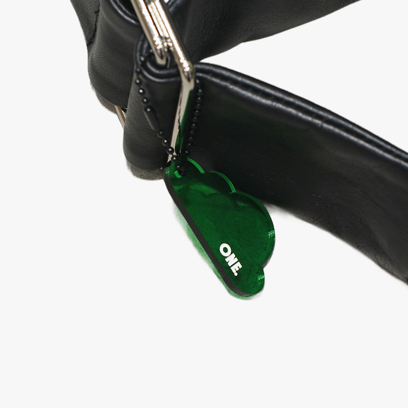 【期間限定発売:2/7～2/23】LEATHER BIG SHOULDER BAG -BLACK-