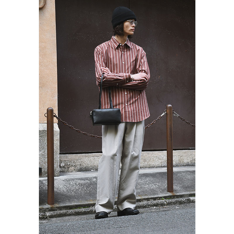 【期間限定発売:2/7～2/23】LEATHER SQUARE MINI BOSTON BAG -BLACK-