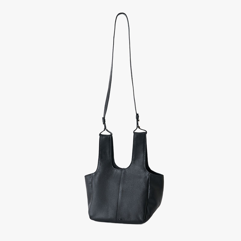 【期間限定発売:2/7～2/23】LEATHER MINI SHOPPER BAG -BLACK-