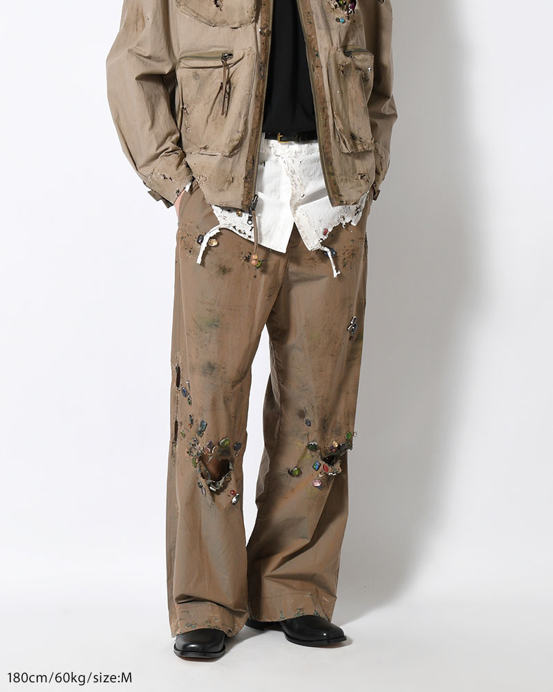 FANG PANTS × AUSKOU -OLIVE-