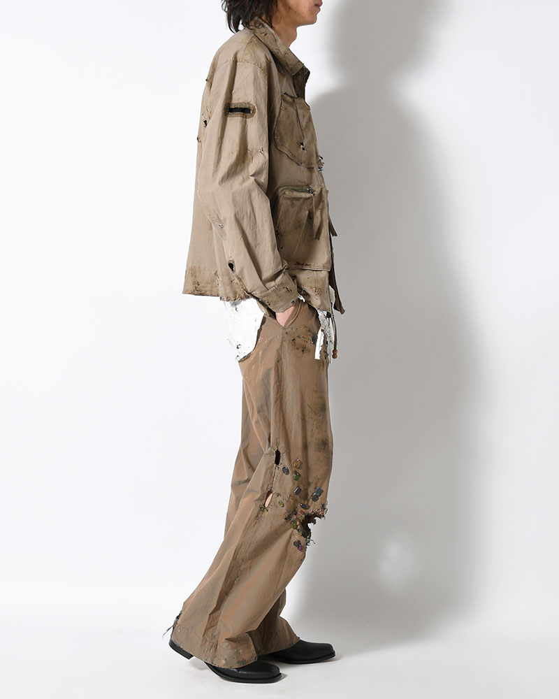 FANG PANTS × AUSKOU -OLIVE-