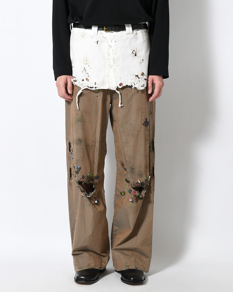 FANG PANTS × AUSKOU -OLIVE-