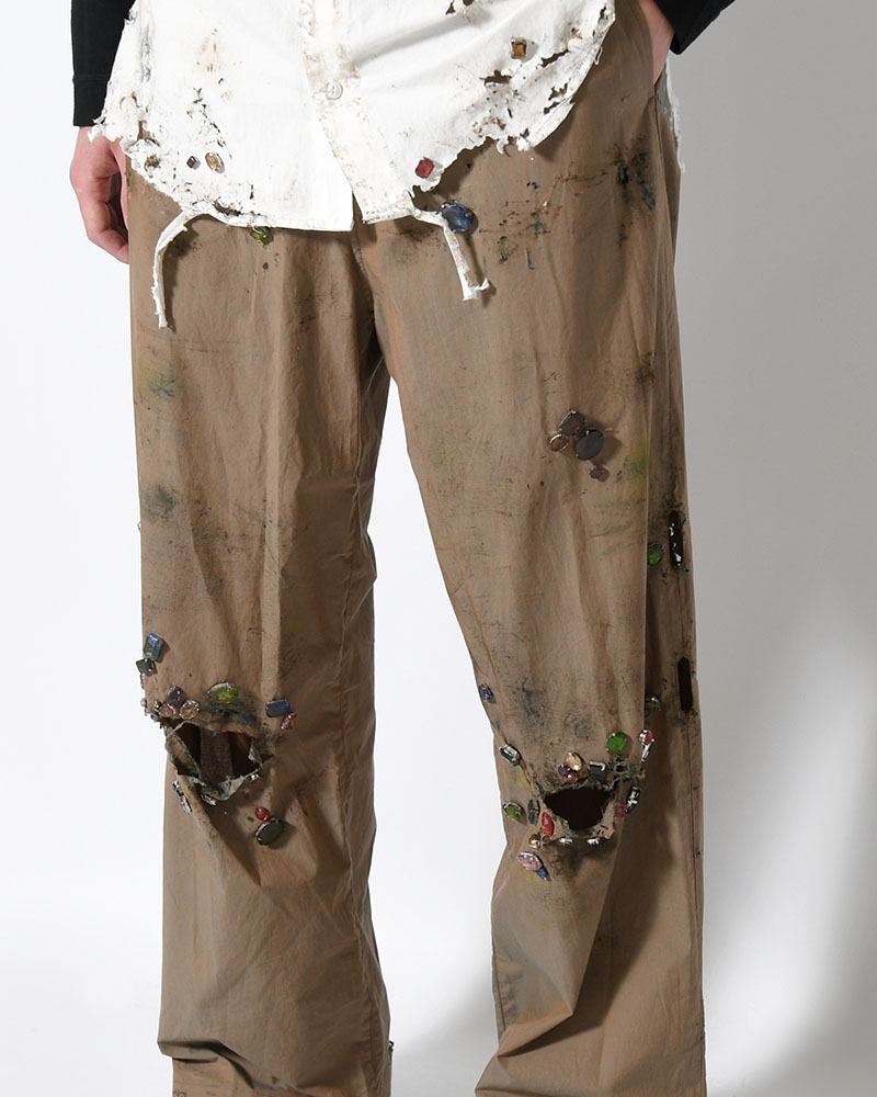 FANG PANTS × AUSKOU -OLIVE-