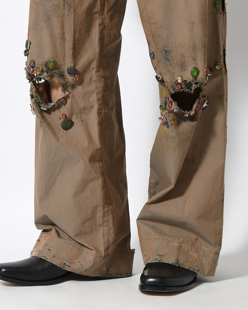 FANG PANTS × AUSKOU -OLIVE-