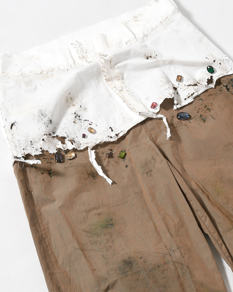 FANG PANTS × AUSKOU -OLIVE-