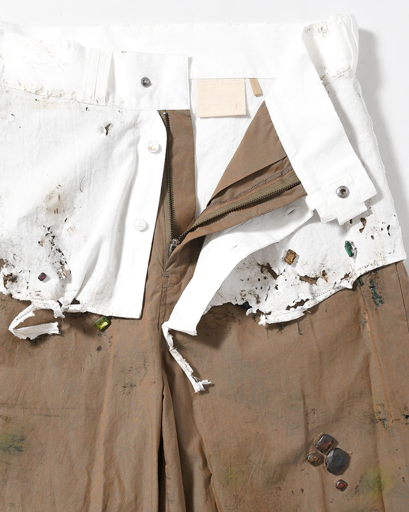 FANG PANTS × AUSKOU -OLIVE-