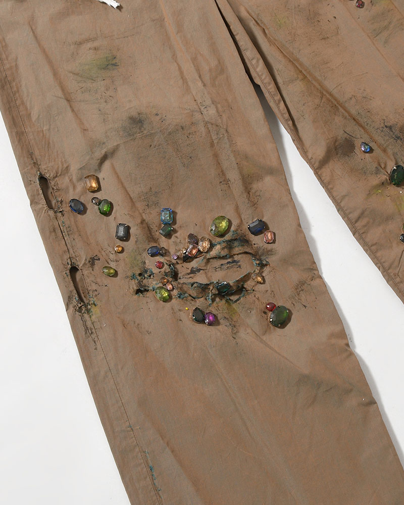 FANG PANTS × AUSKOU -OLIVE-