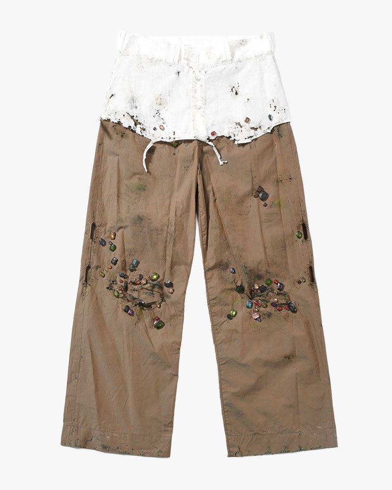 FANG PANTS × AUSKOU -OLIVE-