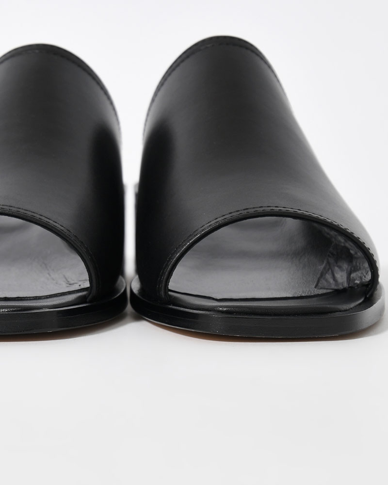 BL SQUARE OPEN TOE -BLACK-